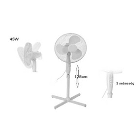 ÁLLÓ VENTILÁTOR 40CM 45W DX5000030 ÁLLÓ VENTILÁTOR 40CM 45W DX5000030