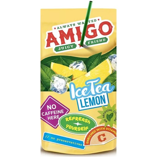 AMIGO ICE TEA SZÍVÓSZÁLAS 200ML CITROM AMIGO ICE TEA SZÍVÓSZÁLAS 200ML CITROM