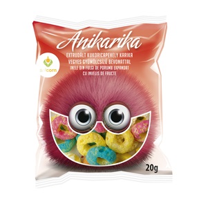 ANI-CORN EXTRUDÁLT KUKORICAPEHELY KARIKA 20G VEGYES GYÜMÖLCS ÍZŰ