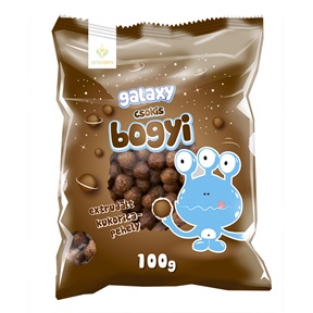 ANI-CORN GALAXY EXTRUDÁLT KUKORICAPEHELY 100G CSOKIS BOGYI ANI-CORN GALAXY EXTRUDÁLT KUKORICAPEHELY 100G CSOKIS BOGYI