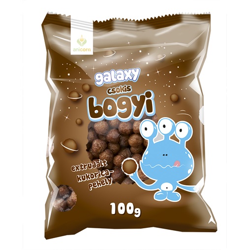 ANI-CORN GALAXY EXTRUDÁLT KUKORICAPEHELY 100G CSOKIS BOGYI ANI-CORN GALAXY EXTRUDÁLT KUKORICAPEHELY 100G CSOKIS BOGYI