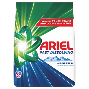 ARIEL MOSÓPOR 1,1KG 20 MOSÁS MOUNTAIN SPRING WHITE ARIEL MOSÓPOR 1,1KG 20 MOSÁS MOUNTAIN SPRING WHITE