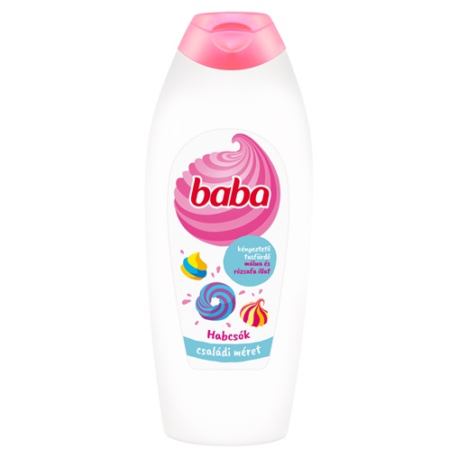 BABA TUSFÜRDŐ 750ML NŐI KÉNYEZTETŐ - MÁLNA&RÓZSAFA / HABCSÓK