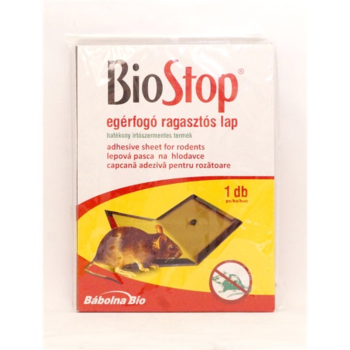 BIO STOP EGÉRFOGÓ RAGASZTÓS LAP