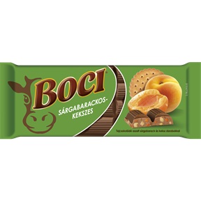 BOCI TÁBLÁS TEJCSOKI  90G SÁRGABARACKOS-KEKSZES