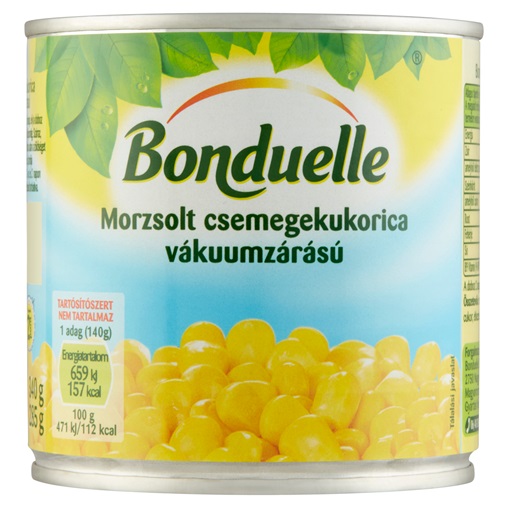 BONDUELLE MORZSOLT CSEMEGEKUKORICA KONZERV 285G/340G BONDUELLE MORZSOLT CSEMEGEKUKORICA KONZERV 285G/340G