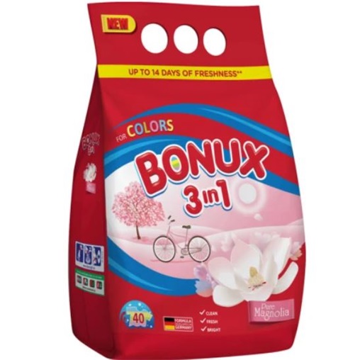 BONUX MOSÓPOR 3IN1 1,17KG 18 MOSÁS COLOR PURE MAGNOLIA
