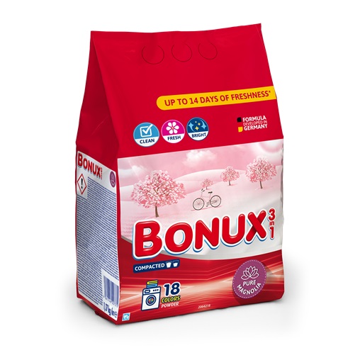 BONUX MOSÓPOR 3IN1 1,17KG 18 MOSÁS COLOR PURE MAGNOLIA