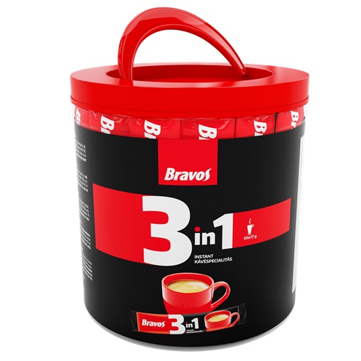 BRAVOS 3IN1 INSTANT KÁVÉ 17G DB-RA BRAVOS 3IN1 INSTANT KÁVÉ 17G DB-RA