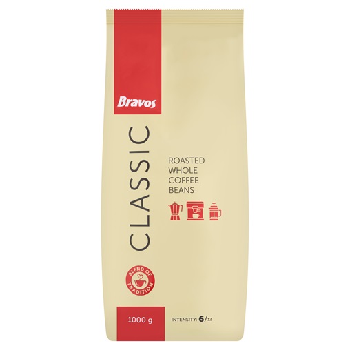 BRAVOS CLASSIC KÁVÉ 1KG SZEMES