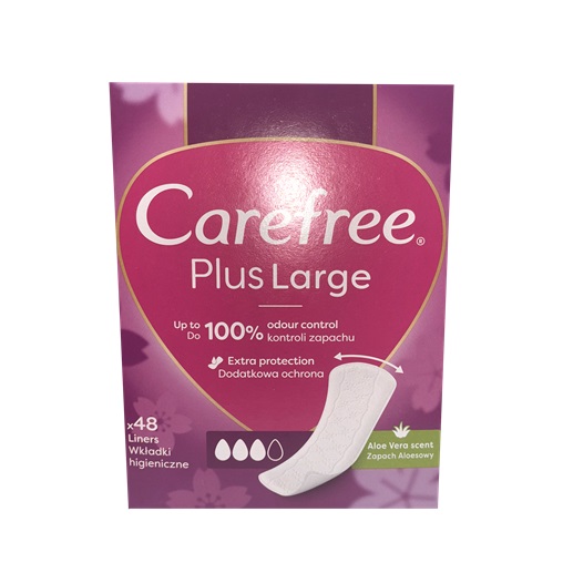 CAREFREE TISZTASÁGI BETÉT 48DB PLUS LARGE ALOE VERA SCENT CAREFREE TISZTASÁGI BETÉT 48DB PLUS LARGE ALOE VERA SCENT