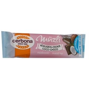 CERBONA MÜZLISZELET HCN 20G KÓKUSZOS-CSOKOLÁDÉS LIMITÁLT CERBONA MÜZLISZELET HCN 20G KÓKUSZOS-CSOKOLÁDÉS LIMITÁLT