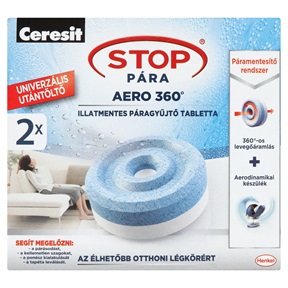 CERESIT STOP PÁRA AERO 360 PÁRAMENTESÍTŐ TABLETTA 2X450G CERESIT STOP PÁRA AERO 360 PÁRAMENTESÍTŐ TABLETTA 2X450G