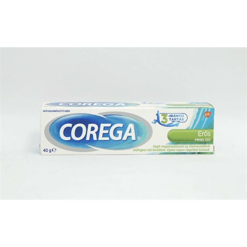 COREGA MŰFOGSORRÖGZÍTŐ KRÉM 40G ERŐS-FRISS ÍZŰ