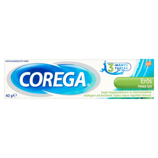 COREGA MŰFOGSORRÖGZÍTŐ KRÉM 40G ERŐS-FRISS ÍZŰ