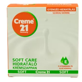 CREME 21 SZAPPAN 125G HIDRATÁLÓ SOFT CARE / SZÁRAZ BŐRRE