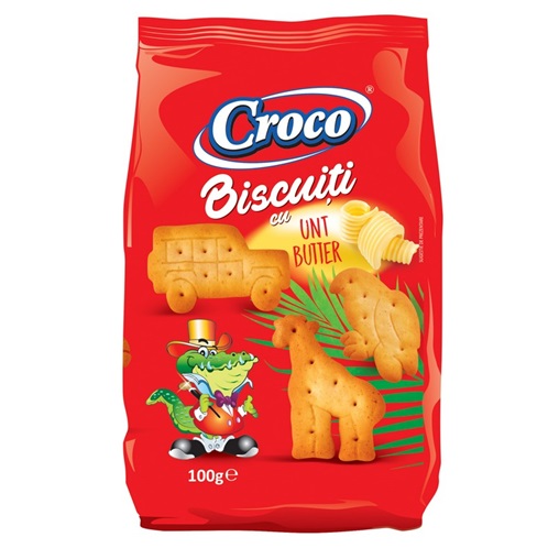 CROCO KEKSZ FIGURÁS 100G VAJAS CROCO KEKSZ FIGURÁS 100G VAJAS