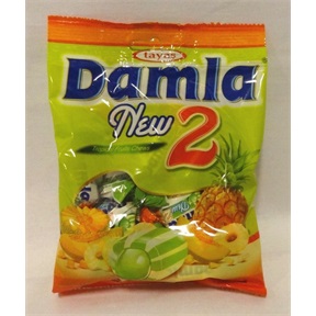 DAMLA NEW2 TT. PUHAKARAMELL 90G TROPICAL FRUITS / ANANÁSZ-SÁRGADINNYE DAMLA NEW2 TT. PUHAKARAMELL 90G TROPICAL FRUITS / ANANÁSZ-SÁRGADINNYE
