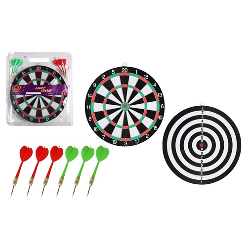 DARTS TÁBLA 30CM + 4DB DARTS TŰ 730044 DARTS TÁBLA 30CM + 4DB DARTS TŰ 730044