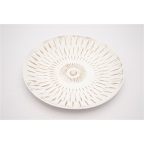 DEKOR TÁL FA KEREK TÜSKÉS FEHÉR 30CM 059195 DEKOR TÁL FA KEREK TÜSKÉS FEHÉR 30CM 059195
