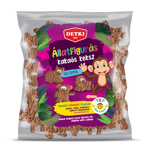 DETKI ÁLLATFIGURÁS HÁZTARTÁSI KEKSZ 160G KAKAÓS DETKI ÁLLATFIGURÁS HÁZTARTÁSI KEKSZ 160G KAKAÓS