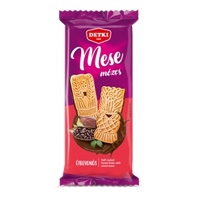 DETKI MESE MÉZES LINZER 180G KAKAÓS ÉTBEVONÓM. FÉLIG MÁRTVA