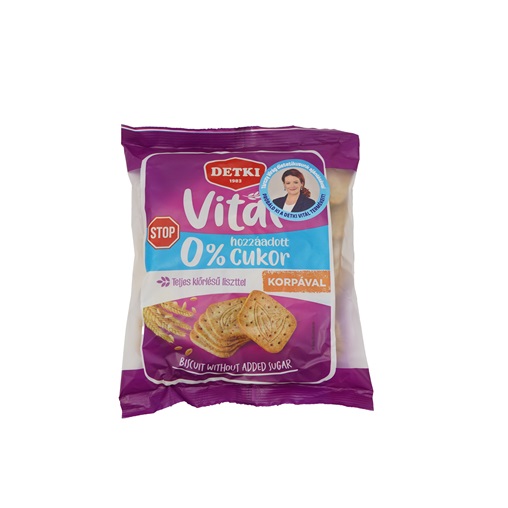 DETKI VITÁL HCN HÁZTARTÁSI KEKSZ 180G TELJES KIŐRLÉSŰ LISZTTEL KORPÁVAL