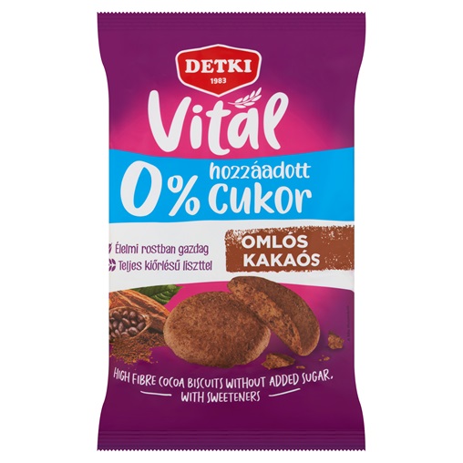 DETKI VITÁL HCN OMLÓS KEKSZ 180G KAKAÓS DETKI VITÁL HCN OMLÓS KEKSZ 180G KAKAÓS