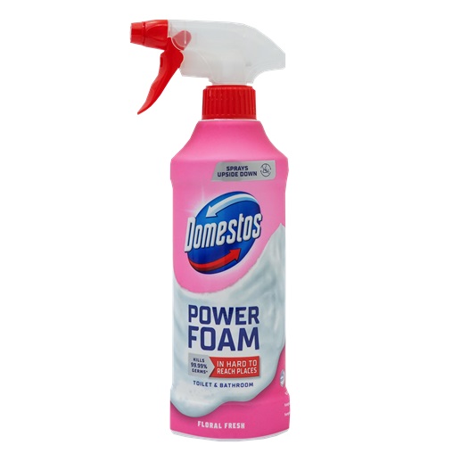 DOMESTOS WC ÉS FÜRDŐSZOBA TISZTÍTÓ HAB 435ML FLORAL FRESH DOMESTOS WC ÉS FÜRDŐSZOBA TISZTÍTÓ HAB 435ML FLORAL FRESH