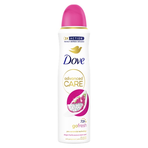 DOVE DEO 150ML NŐI GO FRESH SÁRKÁNYGYÜMÖLCS&KÓKUSZ