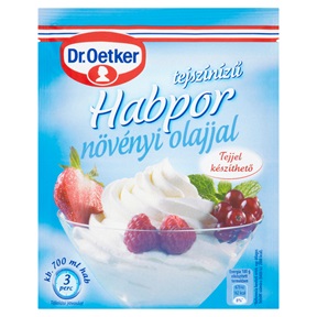 DR. OETKER HABPOR NÖVÉNYI OLAJJAL 45G TEJSZÍNÍZŰ DR. OETKER HABPOR NÖVÉNYI OLAJJAL 45G TEJSZÍNÍZŰ