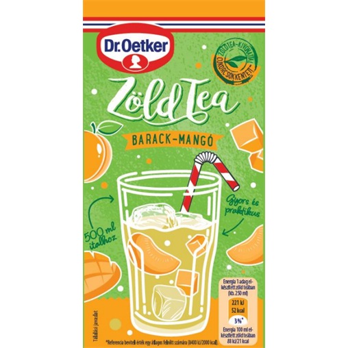 DR. OETKER ITALPOR 28G ZÖLD TEA - BARACK-MANGÓ DR. OETKER ITALPOR 28G ZÖLD TEA - BARACK-MANGÓ