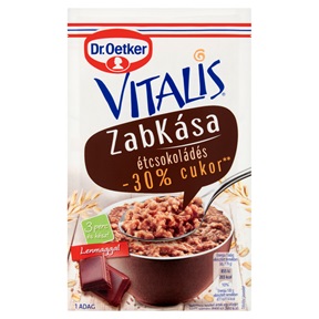 DR. OETKER VITALIS ZABKÁSA 54G -30% CUKOR ÉTCSOKOLÁDÉS DR. OETKER VITALIS ZABKÁSA 54G -30% CUKOR ÉTCSOKOLÁDÉS