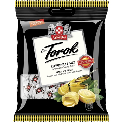 DR. TOROK TT. KEMÉNYCUKORKA 75G CITROMOLAJ - MÉZ DR. TOROK TT. KEMÉNYCUKORKA 75G CITROMOLAJ - MÉZ