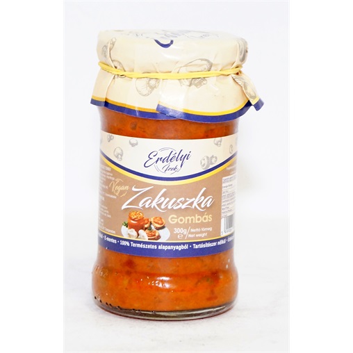 ERDÉLYI ÍZEK VEGAN ZAKUSZKA 300G GOMBÁS