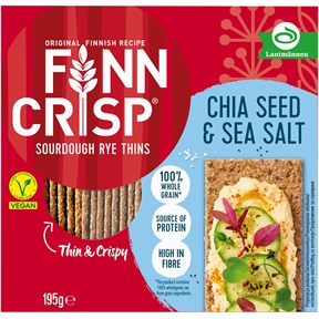 FINN CRISP VÉKONY ROPOGÓS KENYÉR 195G CHIA MAGGAL ÉS TENGERI SÓVAL FINN CRISP VÉKONY ROPOGÓS KENYÉR 195G CHIA MAGGAL ÉS TENGERI SÓVAL