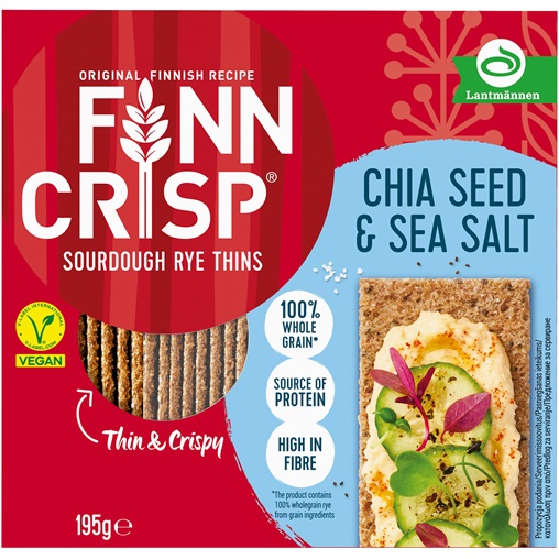 FINN CRISP VÉKONY ROPOGÓS KENYÉR 195G CHIA MAGGAL ÉS TENGERI SÓVAL FINN CRISP VÉKONY ROPOGÓS KENYÉR 195G CHIA MAGGAL ÉS TENGERI SÓVAL