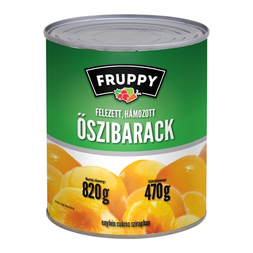 FRUPPY ŐSZIBARACK KONZERV 470G/820G HÁMOZOTT FELEZETT