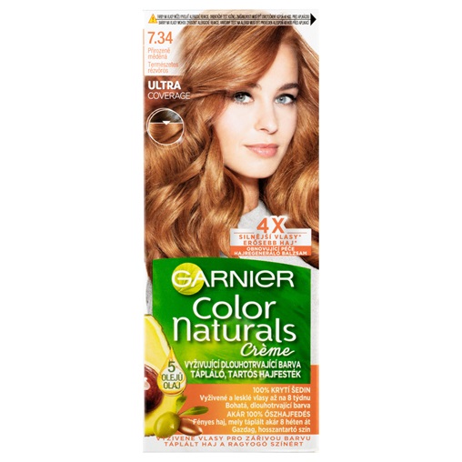 GARNIER COLOR NATURALS KRÉMHAJFESTÉK 7.34 TERMÉSZETES RÉZVÖRÖS