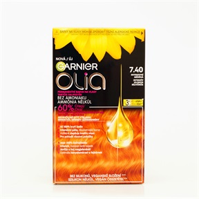 GARNIER OLIA AMMÓNIAMENTES HAJFESTÉK 7.40 INTENZÍV VILÁGOS RÉZVÖRÖS