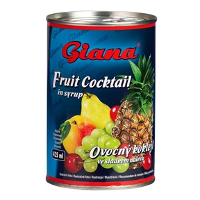 GIANA GYÜMÖLCSKOKTÉL KONZERV 250G/410G/425ML