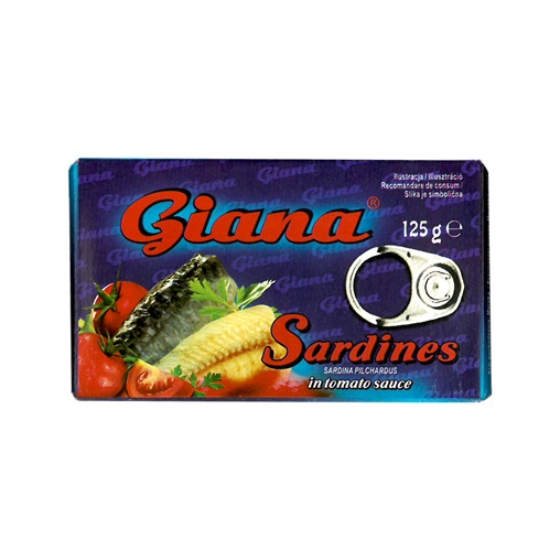 GIANA SZARDÍNIA 82G/125G PARADICSOMSZÓSZBAN GIANA SZARDÍNIA 82G/125G PARADICSOMSZÓSZBAN