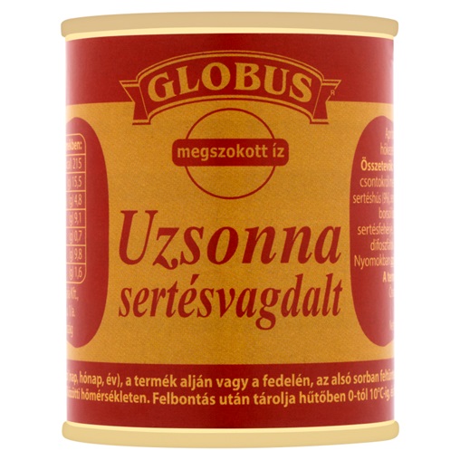 GLOBUS KONZERV 130G UZSONNA SERTÉSVAGDALT GLOBUS KONZERV 130G UZSONNA SERTÉSVAGDALT