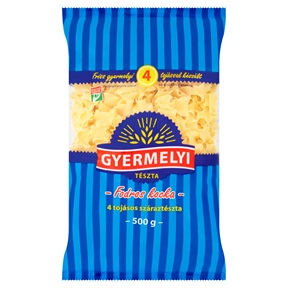 GYERMELYI TÉSZTA 4 TOJÁSOS 500G FODROS KOCKA GYERMELYI TÉSZTA 4 TOJÁSOS 500G FODROS KOCKA