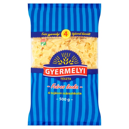 GYERMELYI TÉSZTA 4 TOJÁSOS 500G FODROS KOCKA GYERMELYI TÉSZTA 4 TOJÁSOS 500G FODROS KOCKA