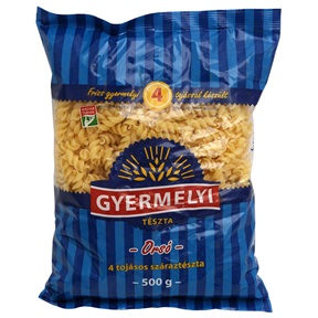 GYERMELYI TÉSZTA 4 TOJÁSOS 500G ORSÓ GYERMELYI TÉSZTA 4 TOJÁSOS 500G ORSÓ