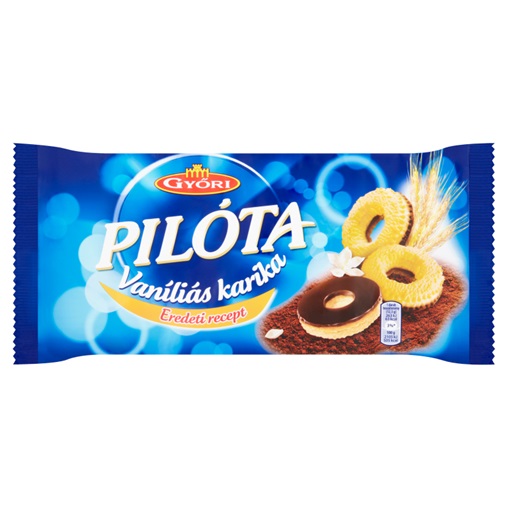 GYŐRI PILÓTA VANÍLIÁS KARIKA 150G ÉT BEVONÓM. EREDETI RECEPT