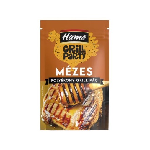 HAMÉ GRILL PARTY FOLYÉKONY GRILL PÁC 80G MÉZES