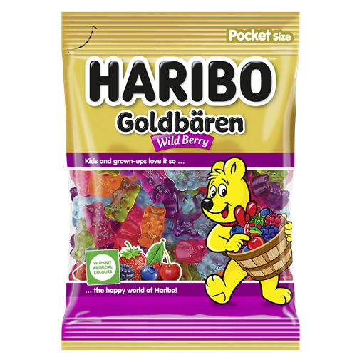 HARIBO GUMICUKOR  80G GOLDBAREN WILD BERRY