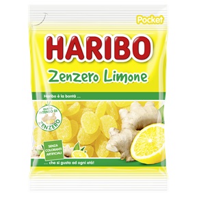 HARIBO GUMICUKOR 80G ZENZERO LIMONE / GYÖMBÉR-CITROM HARIBO GUMICUKOR 80G ZENZERO LIMONE / GYÖMBÉR-CITROM